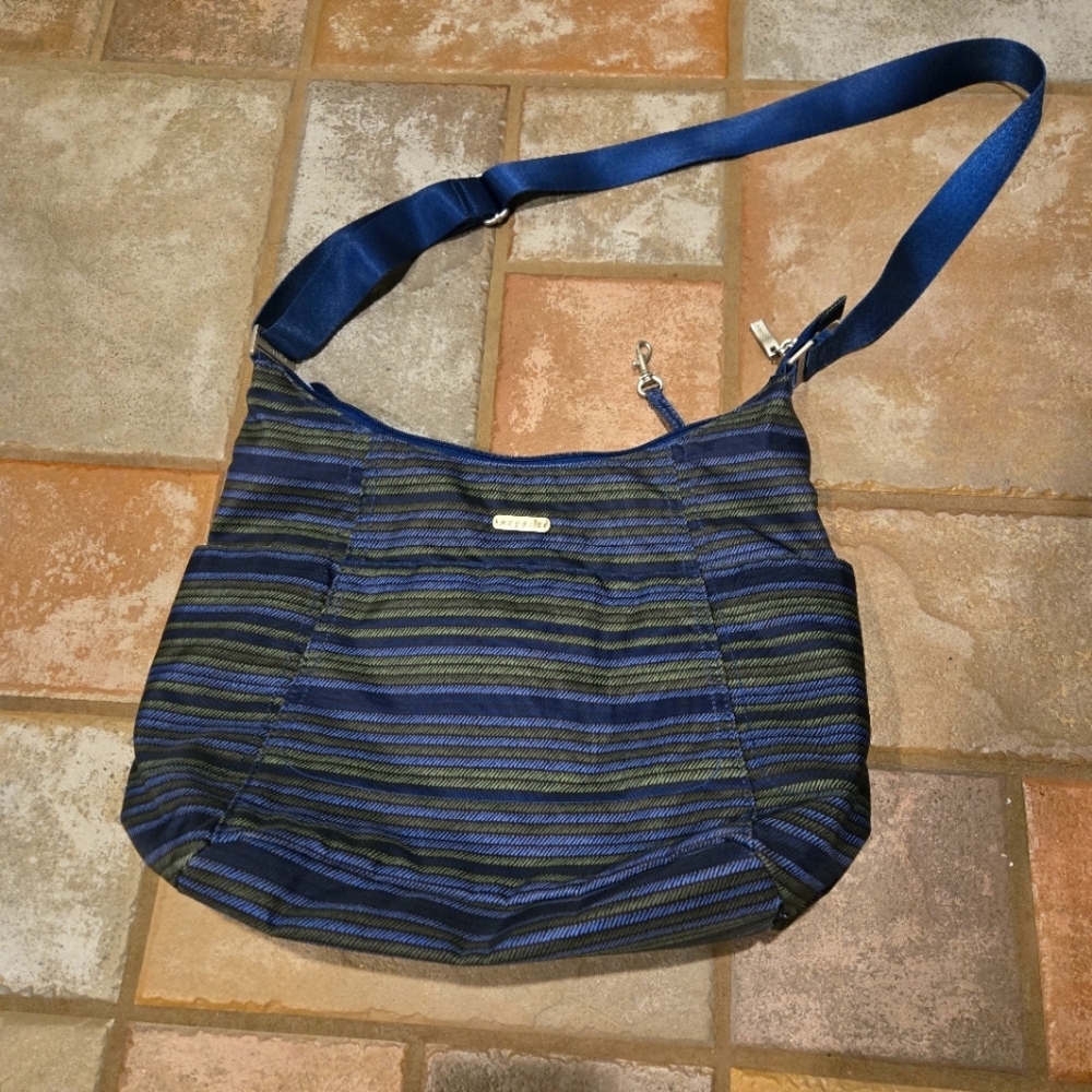 Baggalini Hobo Tote striped